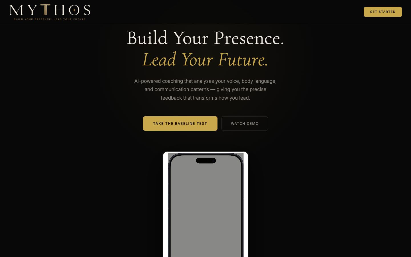 The Mythos homepage